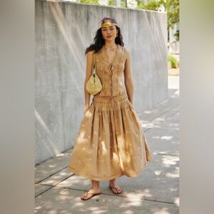 Free People Gesibelle Embroidered Set